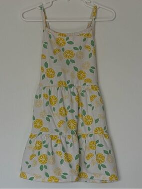 Cat & Jack White Sundress with Yellow Lemon Print